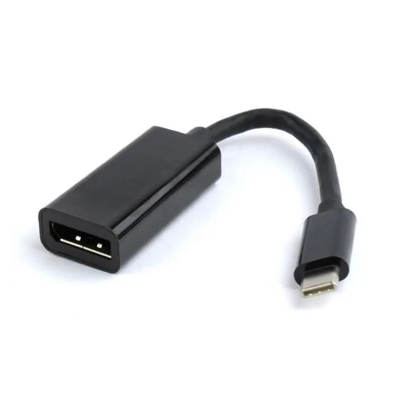 Gembird adaptér USB-C (M) na DisplayPort (F), 0.15m kábel, čierny A-CM…