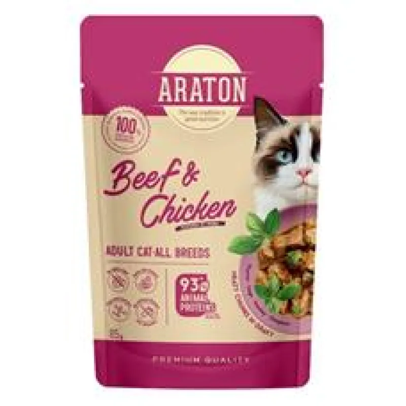 Araton Cat kaps. Adult Beef/Chicken 85g