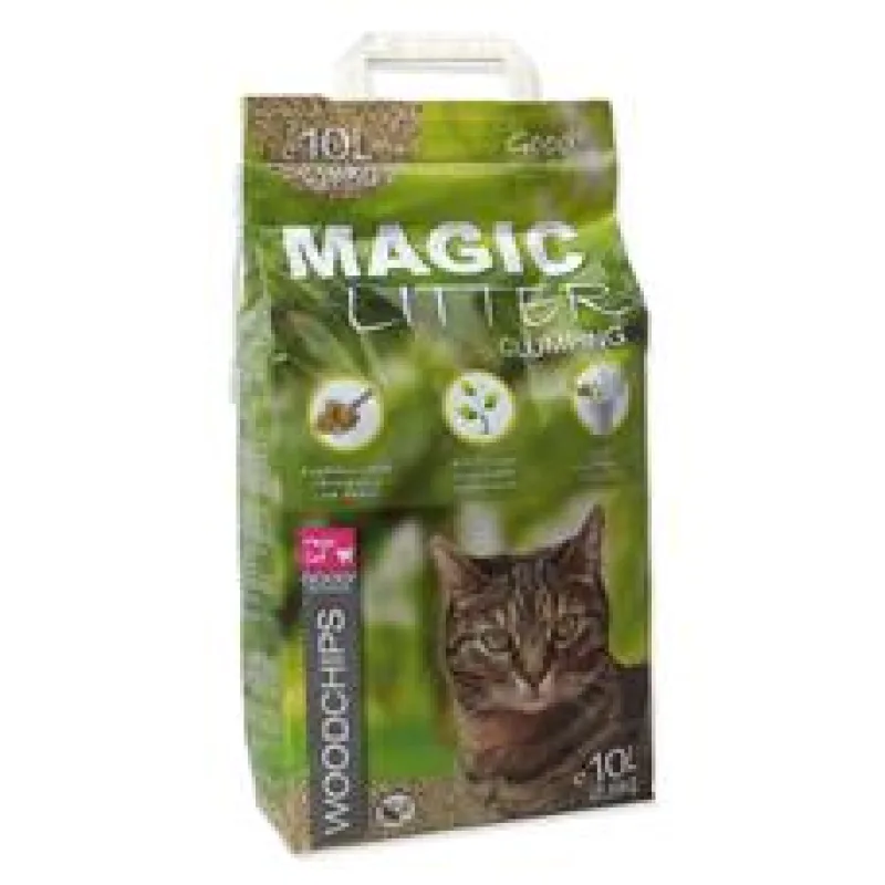 Kočkolit MAGIC CAT Litter Woodchips 10 l (2,5 kg)