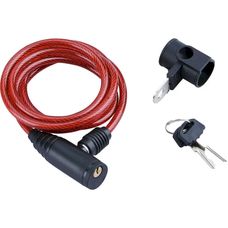 Zámok na bicykel špirálový 150cm, 2x kľúč, ⌀6mm