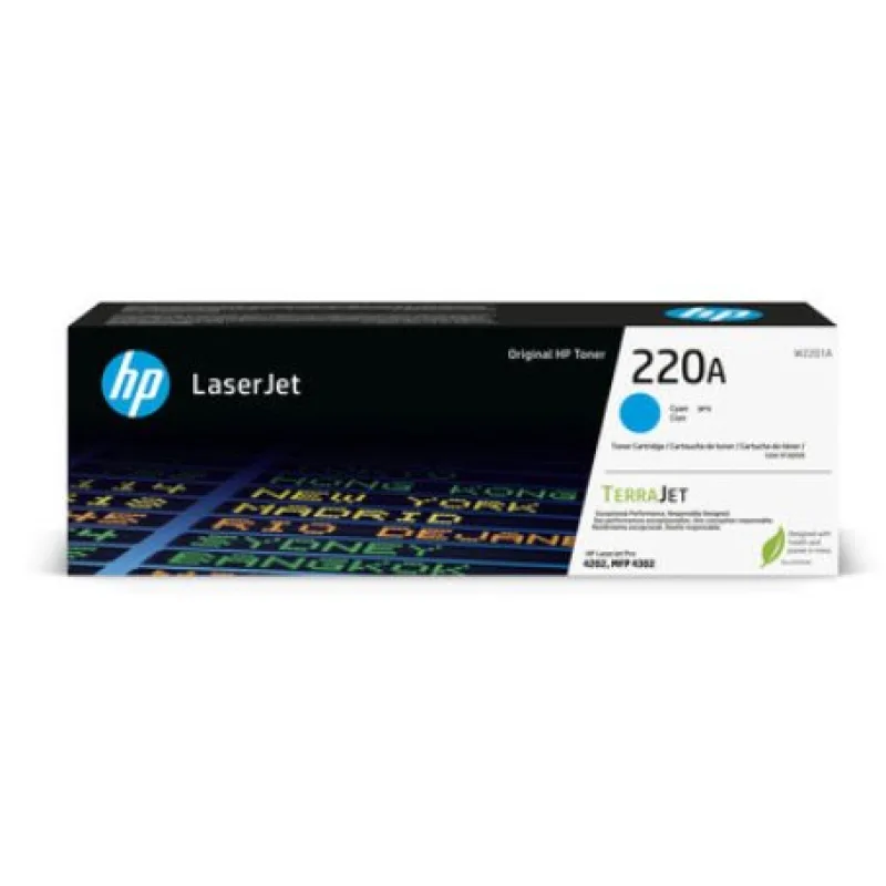 HP 220A Cyan Original LaserJet Toner (~1,800 pages) W2201A