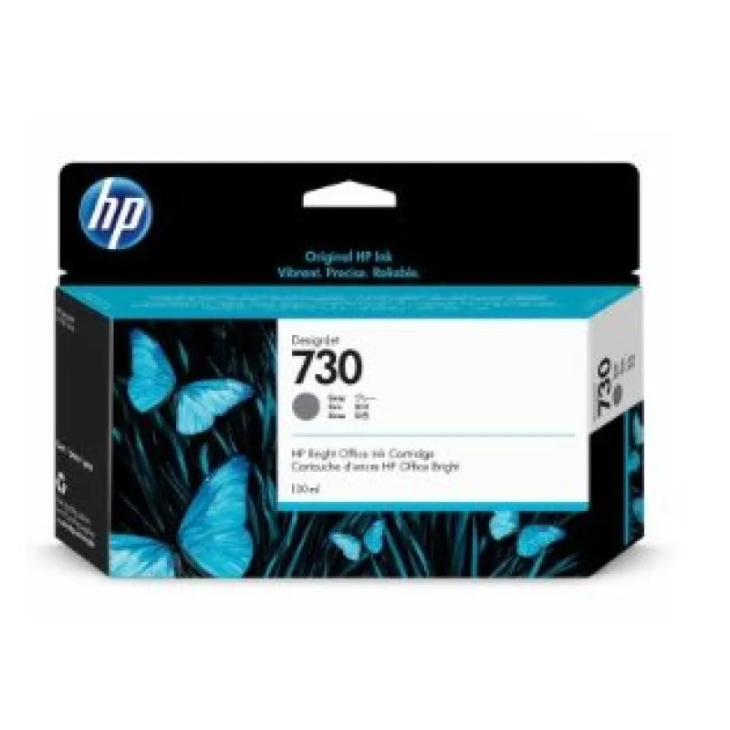 HP 730 130-ml Gray DesignJet Ink Cartridge P2V66A