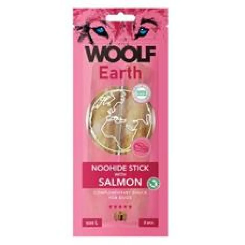 Woolf pochoutka Earth NOOHIDE L Sticks with Salmon 85g