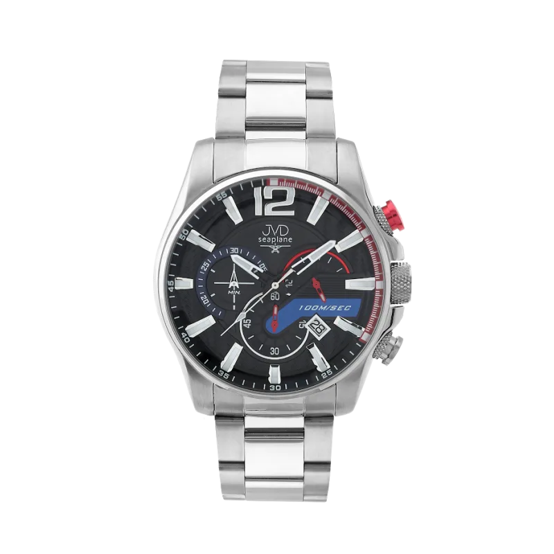 Pánské vodotěsné náramkové hodinky JVD JE1002.1 - chronograf 10ATM