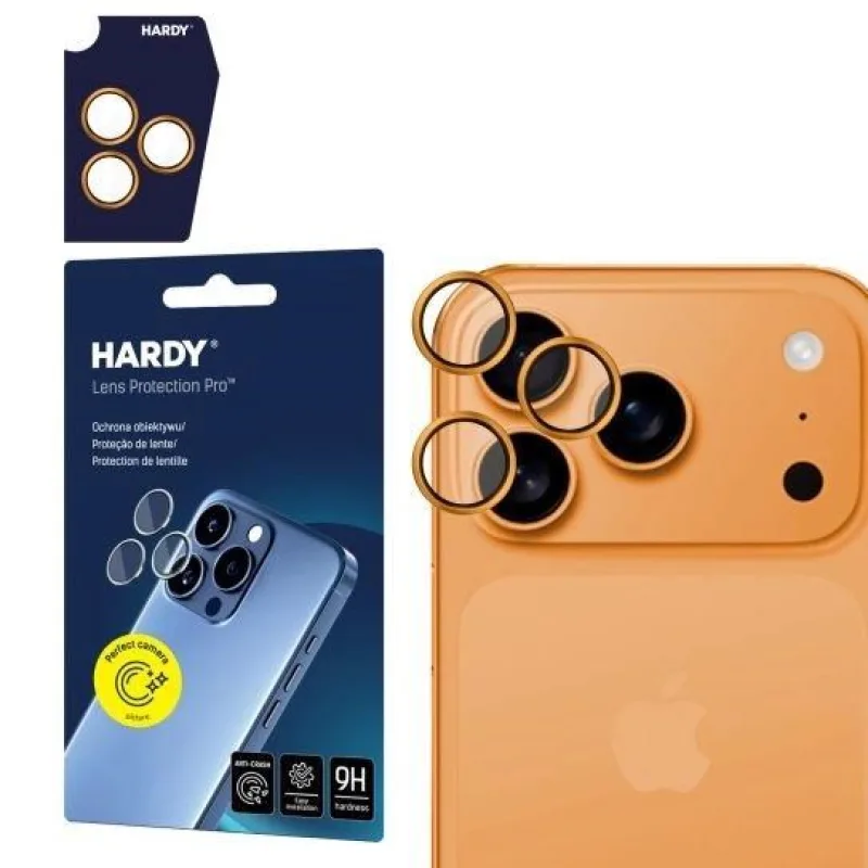 3mk HARDY Lens Protection Pro pro Apple iPhone 17 Pro / 17 Pro Max Orange…