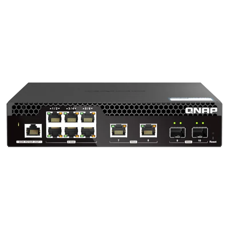 QNAP riadený switch QSW-M2106R-2S2T…