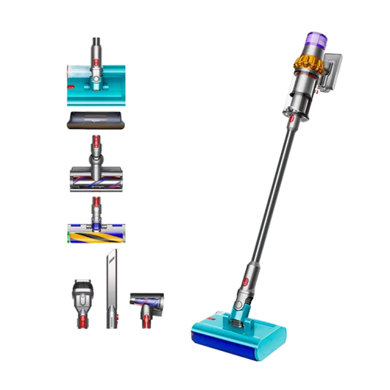 Tyčový vysávač Dyson V15s Detect Dry and Wet Submarine 448798-01 - Nickel-Satin Gelb