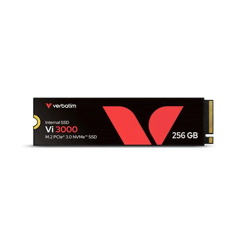 VERBATIM SSD Vi3000 Internal PCIe NVMe M.2 SSD 256GB , W 1300/ R 3300…