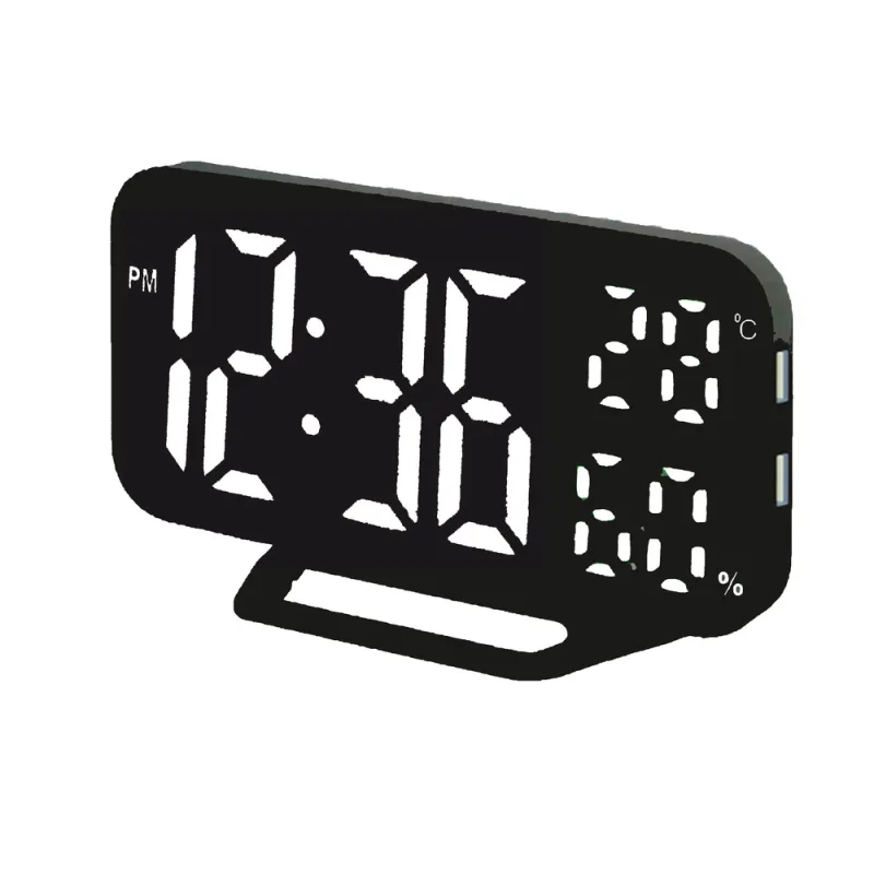 JVD Digitální budík do sítě s bílými LED svítícími čísly JVD SB3725.3