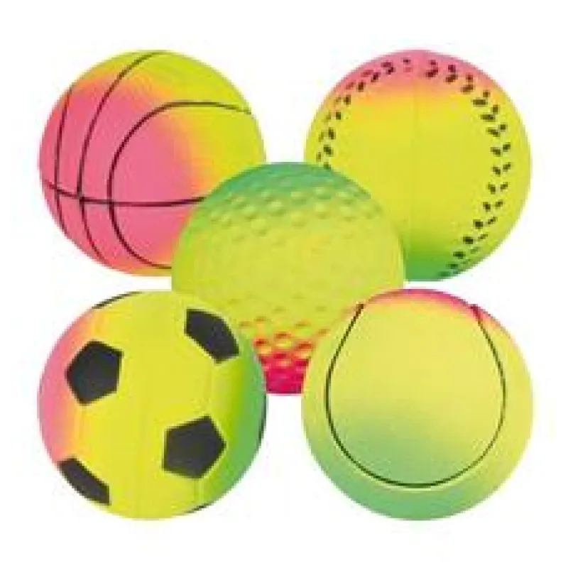 Neonový míč mechová guma TRIXIE 6 cm