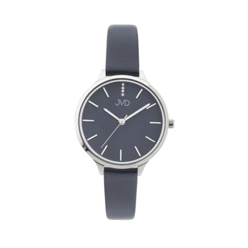 JVD Dámské módní designové hodinky JVD JZ201.3 s řemínkem z pravé kůže