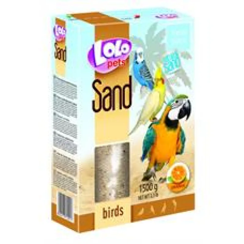 LOLOpets pomerančový písek pro ptáky 1500 g