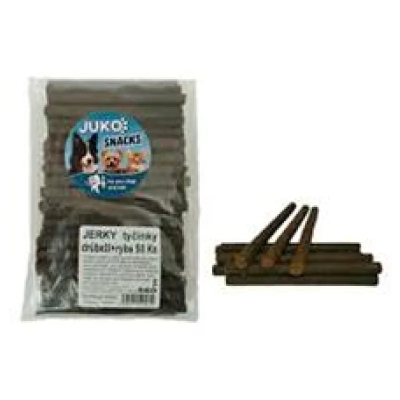 Jerky tyčinky Drůbeží & ryba JUKO Snacks 50ks