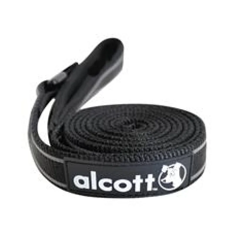Alcott Reflexní vodítko pro psy, černé velikost L