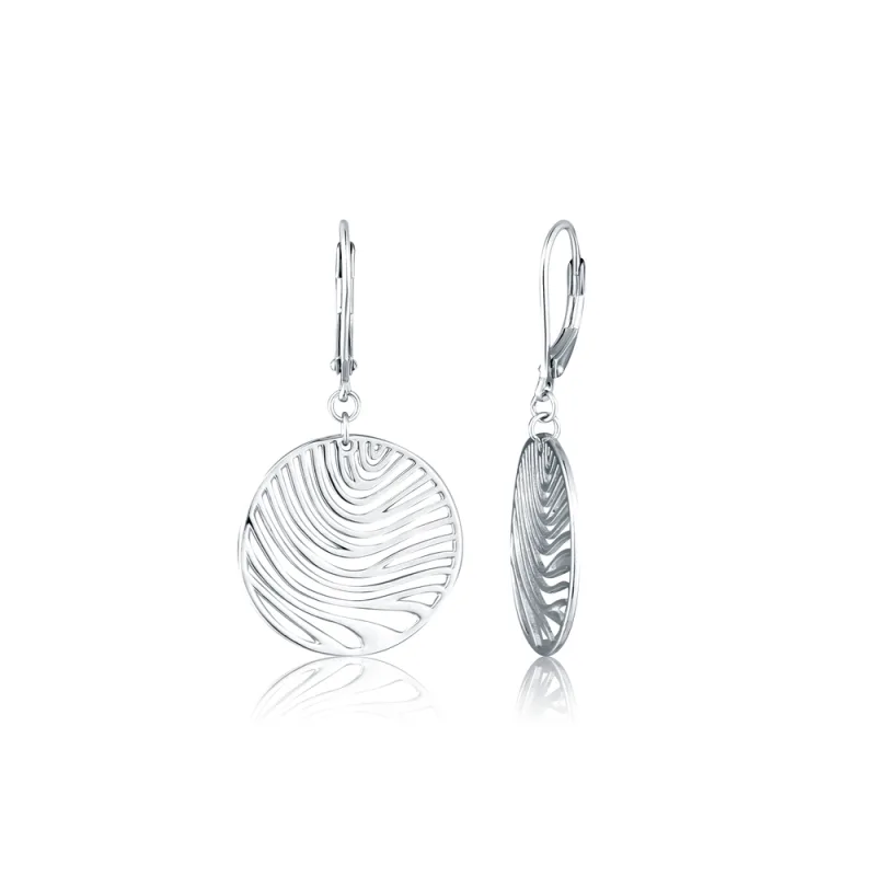 JVD Dámské stříbrné visací náušnice na patent SVLE2957X610000