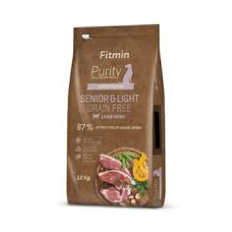 Fitmin kompletní krmivo pro psy Purity Grain Free Senior&Light Lamb 2 x 12 kg