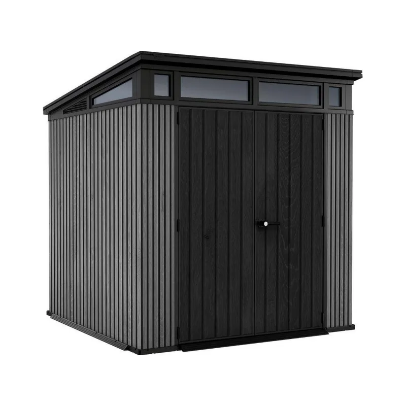 Záhradný domček Keter PENT Signature 7x7 Vertical šedý, s podlahou