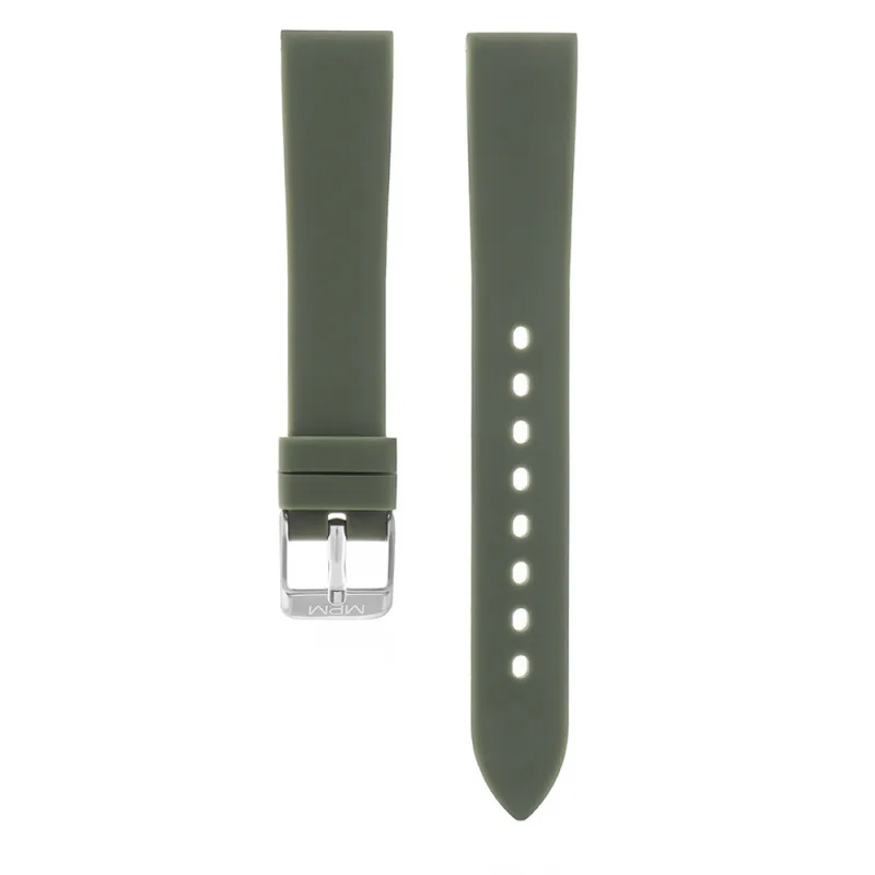MPM Silikonový řemínek z velmi jemného materiálu RJ.15350 (16 mm) - zelený RJ.15350.1614.4040.L
