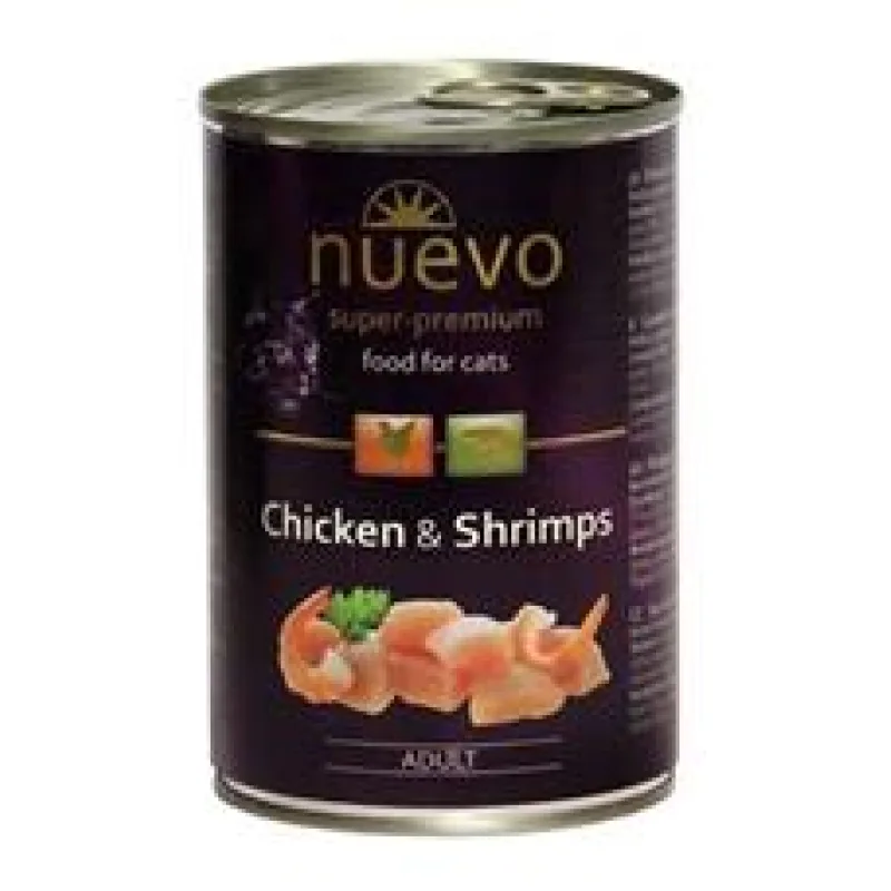 Nuevo kočka adult Kuře a krevety konz. 400 g