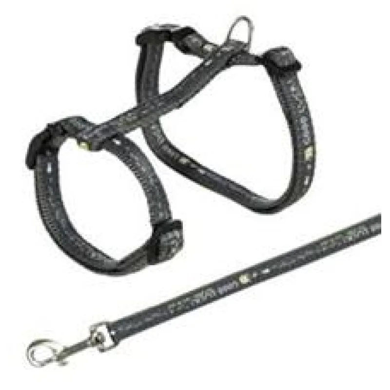 Postroj pro kočku s vodítkem XL GOOD LUCK 34-57cm/13mm 1 ks