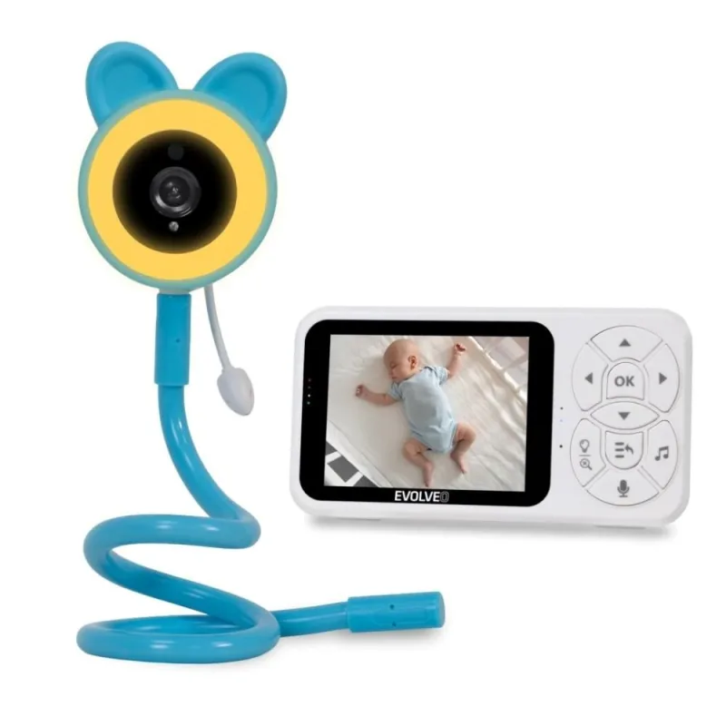 EVOLVEO Baby Monitor N35, detská pestúnka s kamerou, VOX, teplomer, nočné…