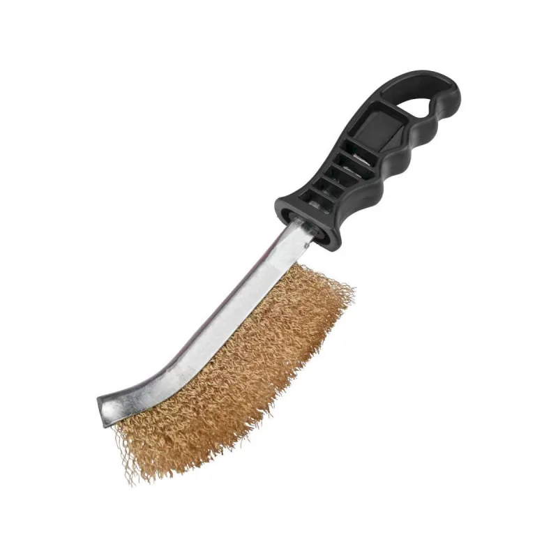 Kefa ručná mosadzná, kútová, 240mm, plastová rukoväť, EXTOL CRAFT