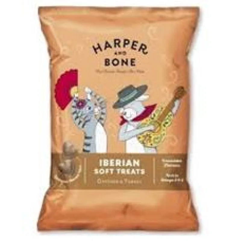 Harper and Bone Cat & Dog iberské měkké pamlsky kuře a krůta 90g