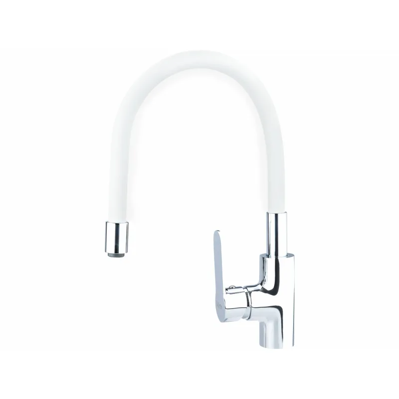 Batéria stojanková, flexibilné horné rameno biele, 550mm, 35mm, lesklý chróm, BALLETTO