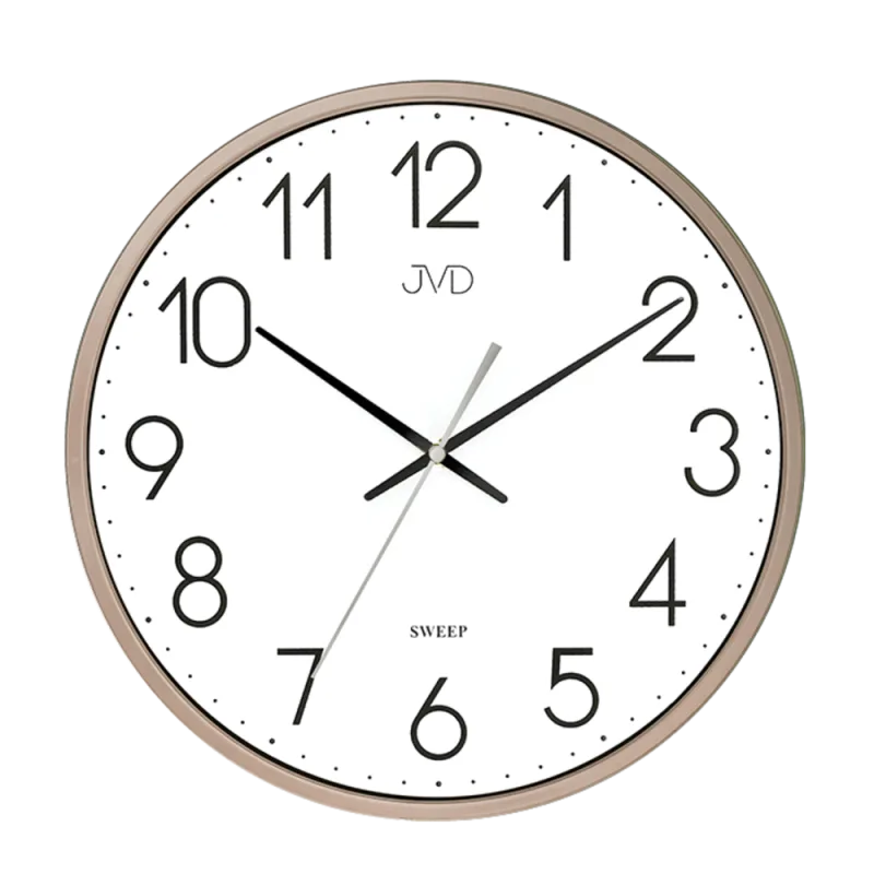 JVD Hnědé tiché netikající hodiny JVD HX8016.2