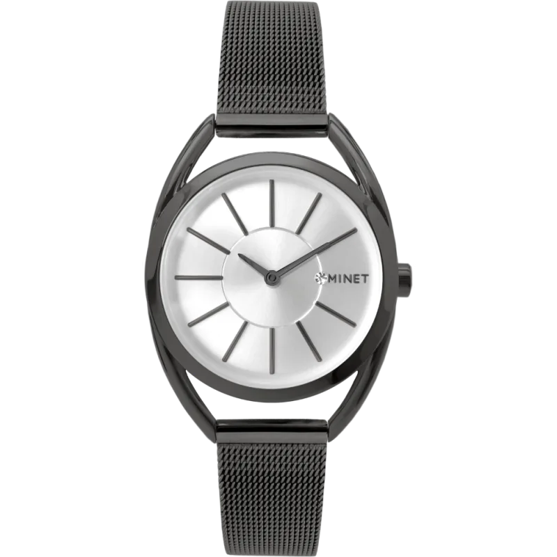 MINET Černé dámské hodinky ICON GREY MWL5217