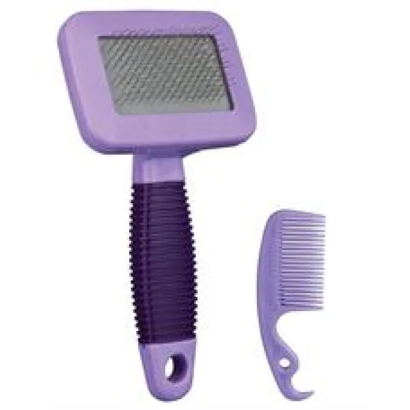 Jemný kartáč pro hlodavce 7x13 cm TRIXIE šedo-zelená