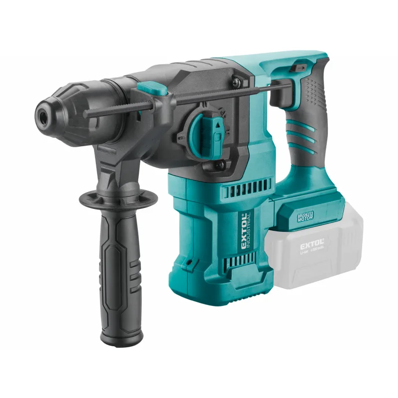 Kladivo vŕtacie aku Share20V, bez aku, SDS-plus, 2,6J, bezuhlíkový motor, EXTOL INDUSTRIAL