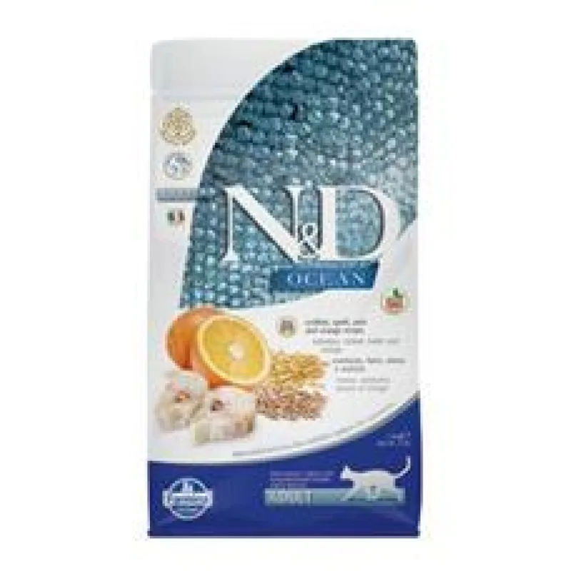 N&D OCEAN CAT LG Adult Codfish & Orange 10 kg