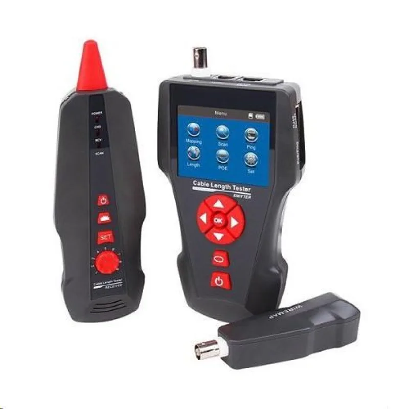 LAN Cable Tester TLCD80 s LCD, koax, Cat3/ Cat5E/ Cat6, UTP/ STP, USB…