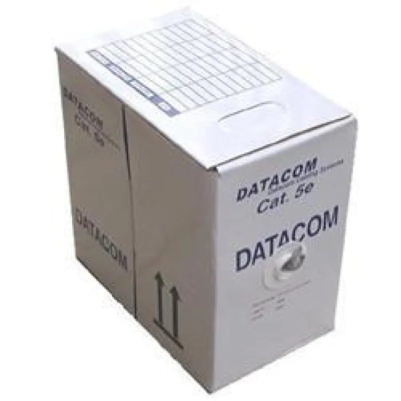 DATACOM UTP flex, Cat5e PVC, sivý, 305m, lanko 1150