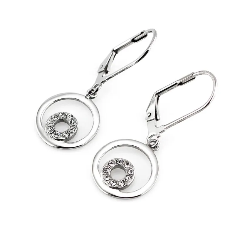 MPM Ocelové náušnice z chirurgické oceli Earrings 7748 - Silver