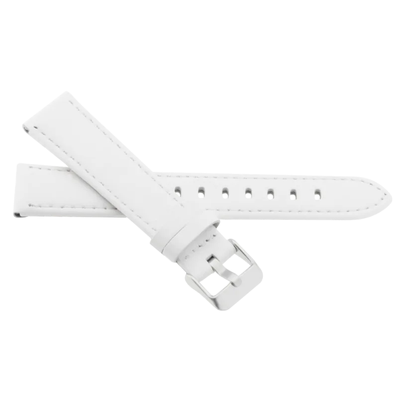 JVD Dámský bílý kožený řemínek na hodinky R23904/16