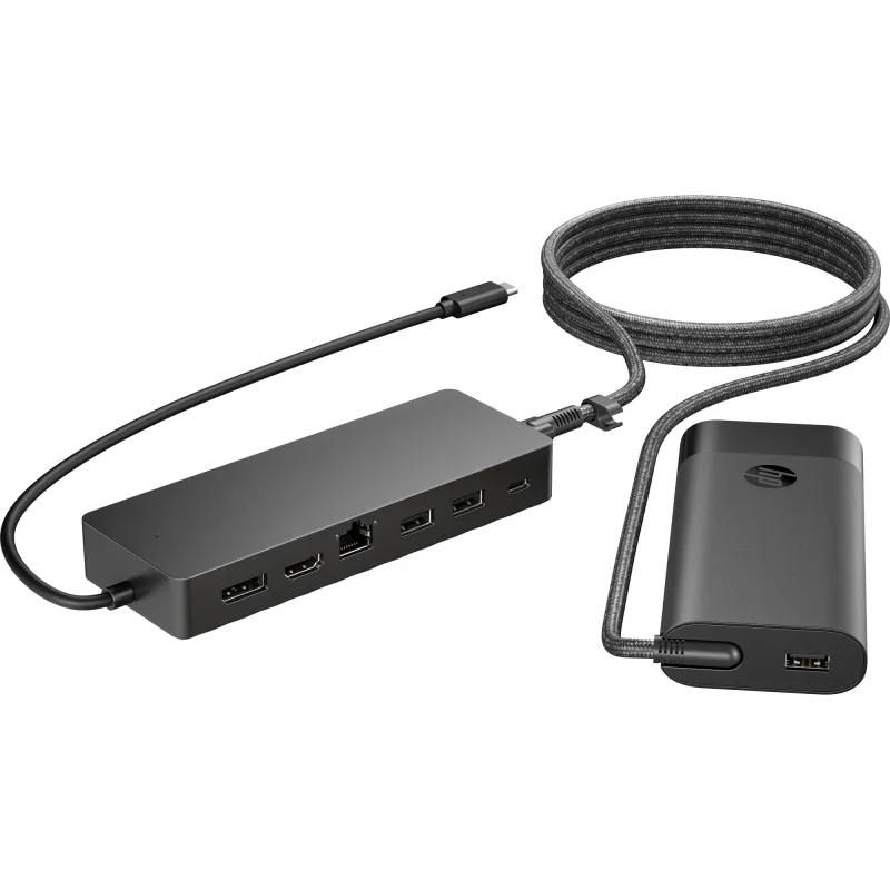 HP Univ. USB-C Hub and Laptop Charger Combo-EURO 9H0H9AA#ABB