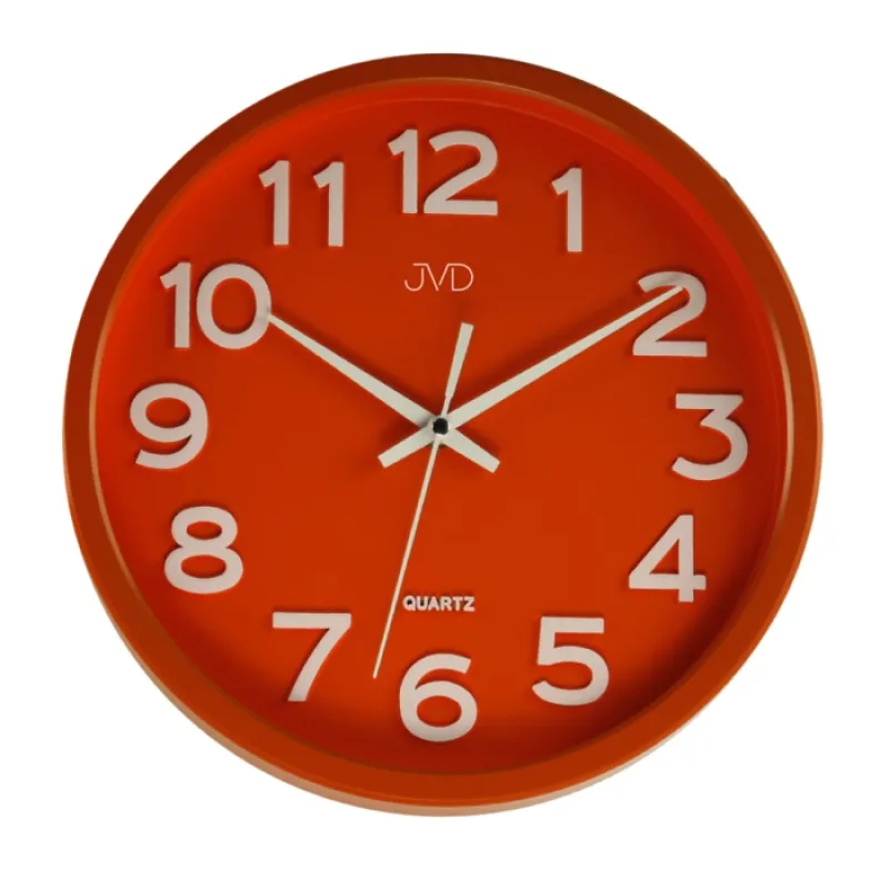 Plastové pastelové nástěnné tiché netikající dětské hodiny JVD HX2413.5