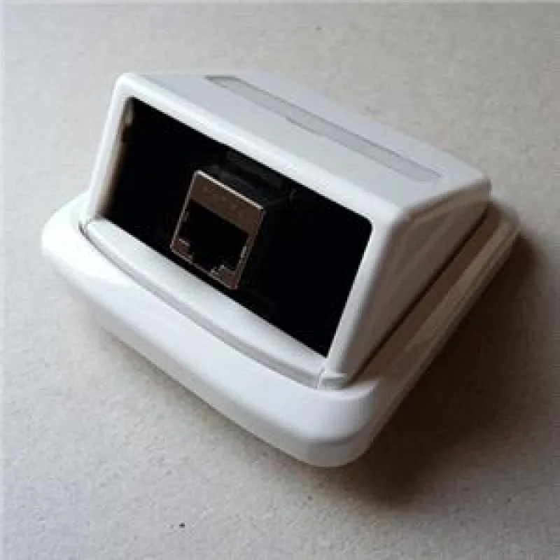 Jednozásuvka ABB TANGO 1xRJ45 cat5e STP biela 2381