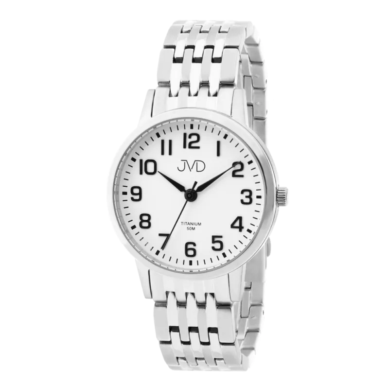 JVD Pánské náramkové titanové antialergické hodinky JVD JE5001.1