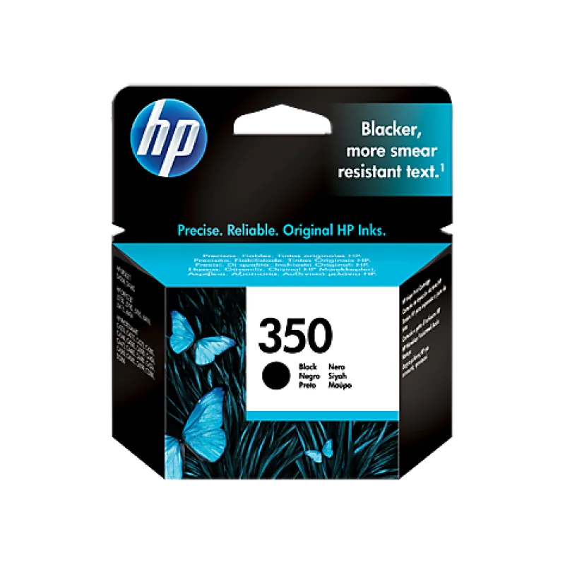 HP 350 Black Inkjet Print Cartridge with Vivera Ink CB335EE