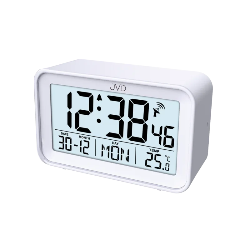 JVD Digitální bílý rádiem řízený budik JVD RB3544.1