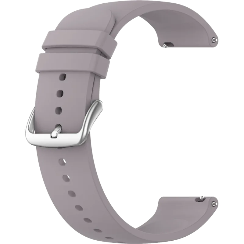 LAVVU Šedý silikonový řemínek na hodinky - 22 LS00A22