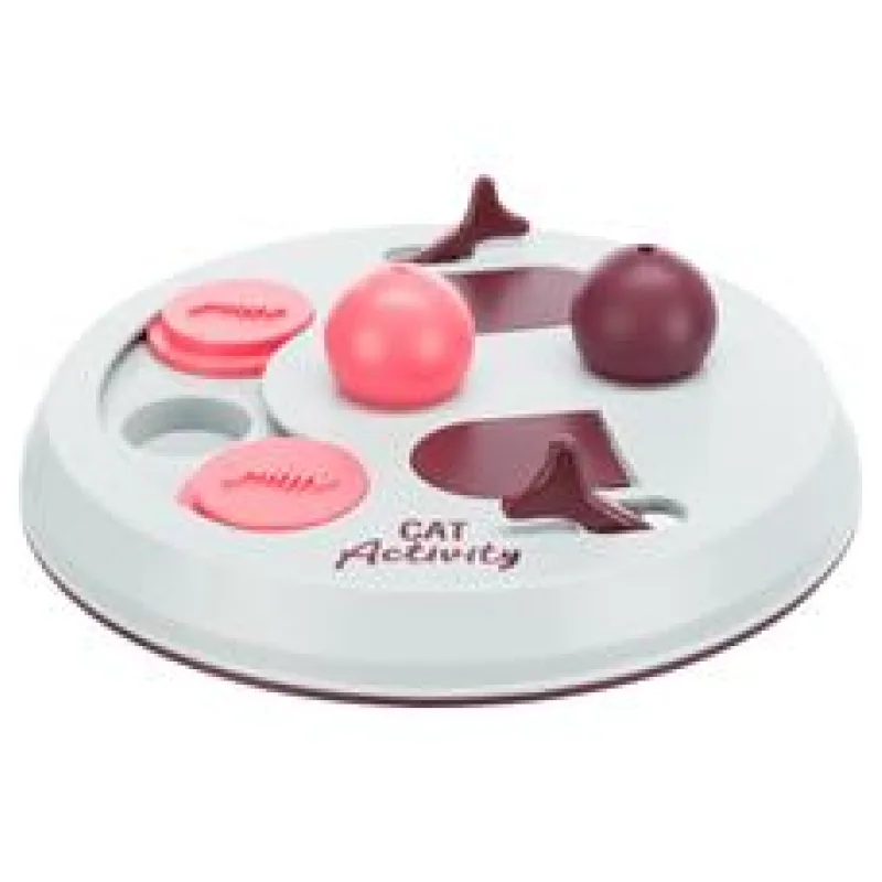 Cat Activity FLIP BOARD, strategická hra ø 23, vínová/růžová/šedá
