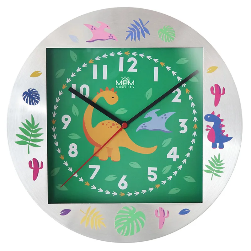 MPM Dětské kovové hodiny s pestrou paletou barevných motivů MPM Explore - D E01.4354.71.D