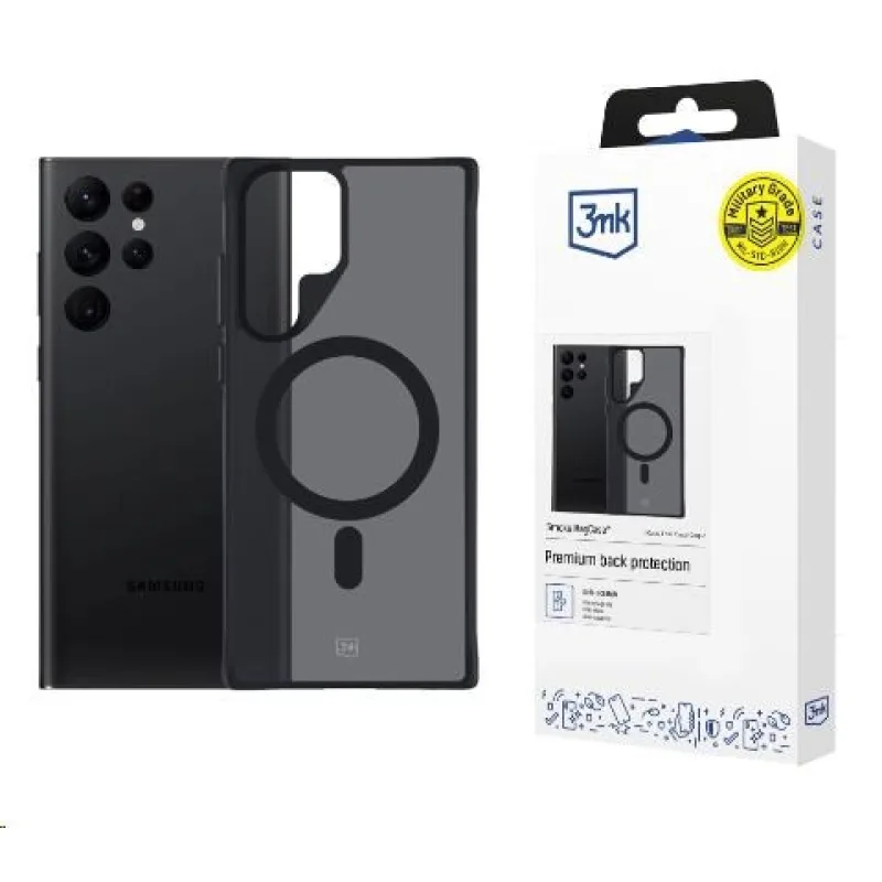 3mk ochranný kryt Smoke MagCase pro Samsung Galaxy S22 Ultra 5G…