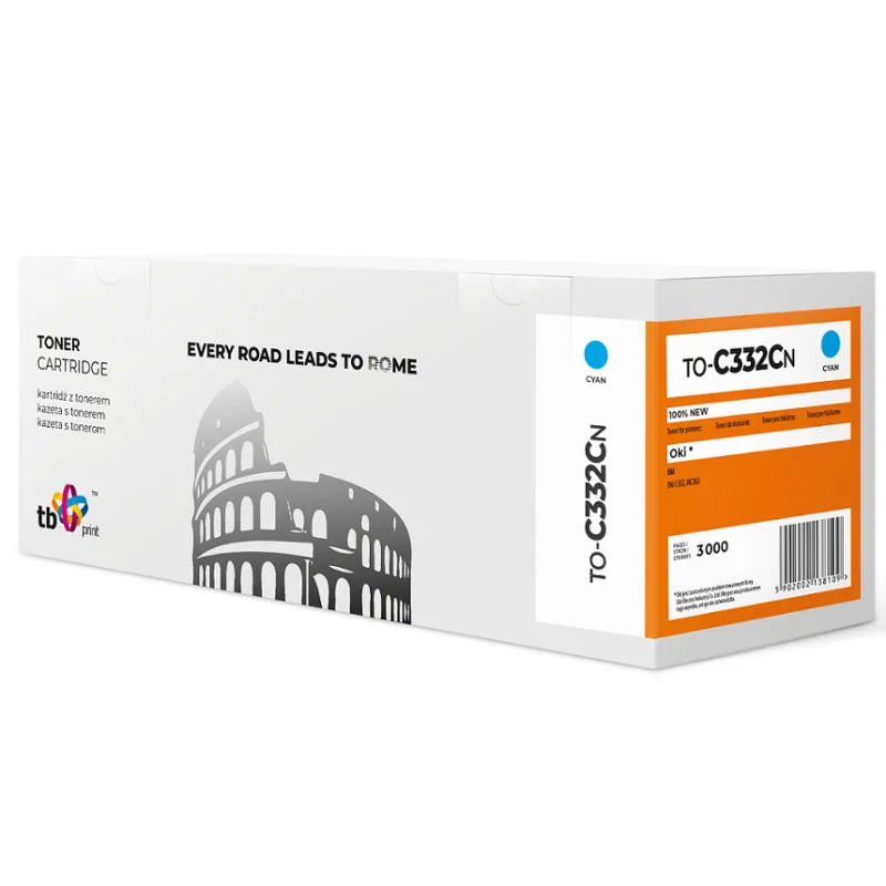 Toner TB kompatibilný s OKI C332 TO-C332CN CY TO-C332CN