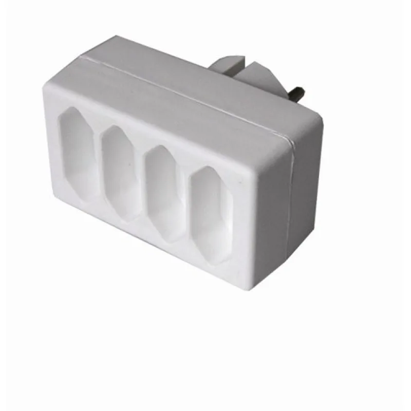 Solight rozbočka, 4x 2,5A, biela P82