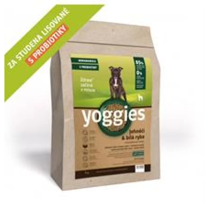 MINIGRANULE Yoggies, jehněčí a bílá ryba, granule lisované za studena 2 kg